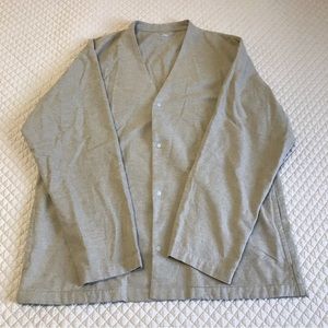 Muji Brushed Flannel Cardigan
